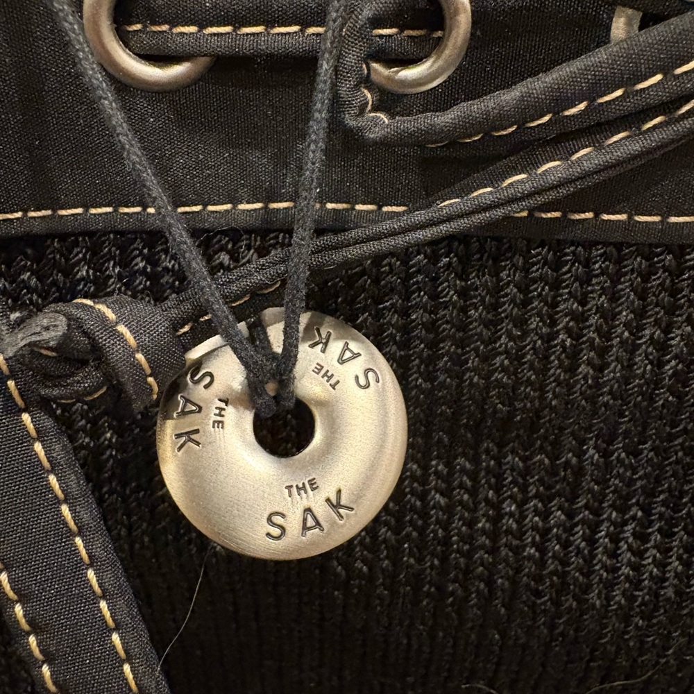 The Sak Black Crochet Palm Springs Shoulder Bag - Picture 2 of 6